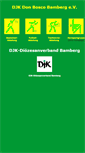 Mobile Screenshot of djk-bamberg.de
